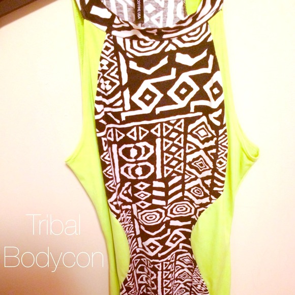 Tribal Bodycon Dress | Sz. L - Picture 1 of 2