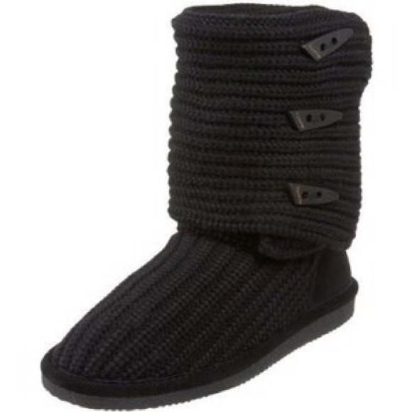 BEARPAW black yarn boots