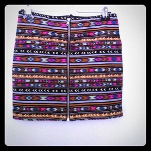 Tribal mini skirt