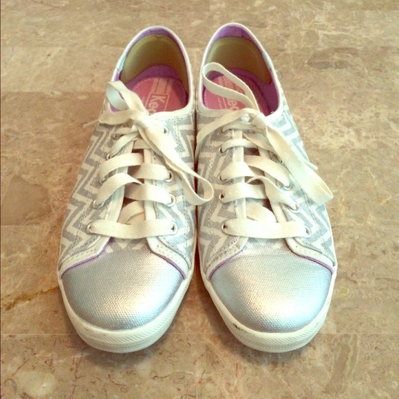 Silver chevron Keds
