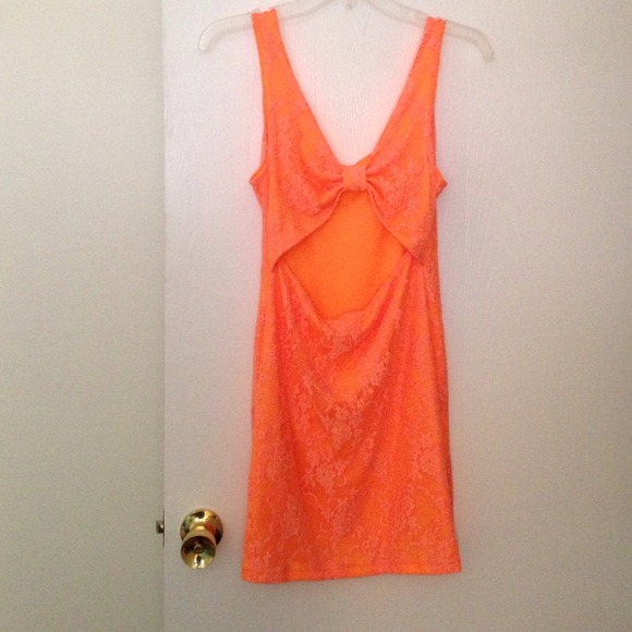 Dresses - Orange lace dress Dresses - Orange lace dress