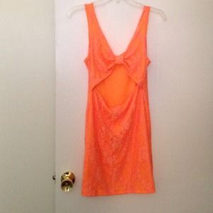 Dresses - Orange lace dress Dresses - Orange lace dress