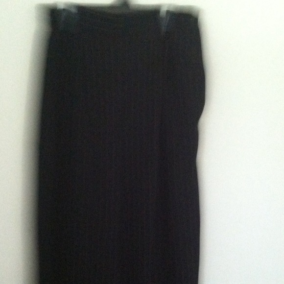 Black striped dress pants