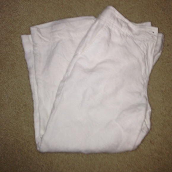 Talbots petite white pants