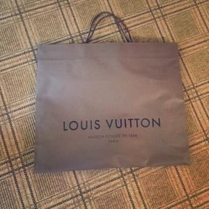Authentic Louis Vuitton shopping bag
