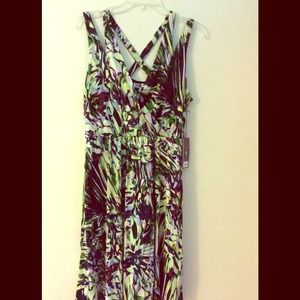 NWT Jennifer Lopez Ravashing Rio Cross Back Dress