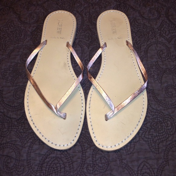 J. Crew Rose Gold Capri Sandals