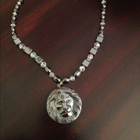 Hematite and Austrian crystals