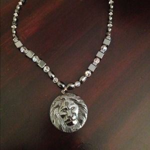 Hematite and Austrian crystals