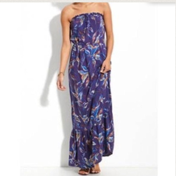 Strapless maxi dress