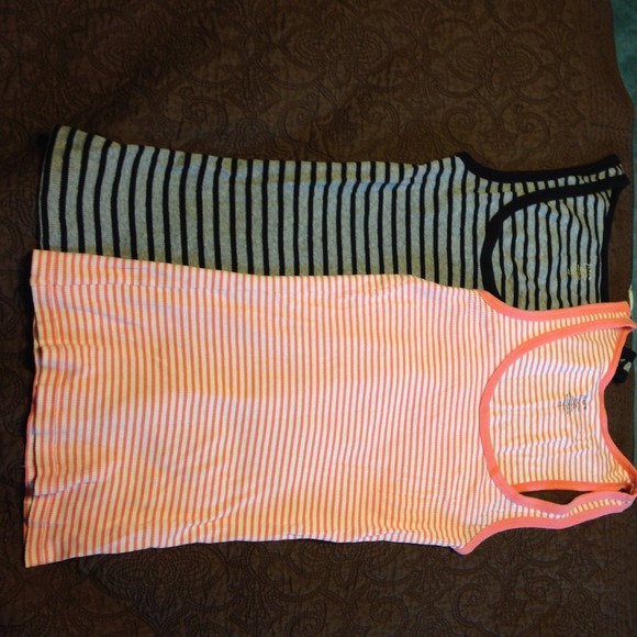 TWO J. Crew Striped Favorite Tanks