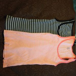 TWO J. Crew Striped Favorite Tanks