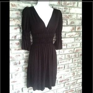 NWT Max Studio Draped Black Dress