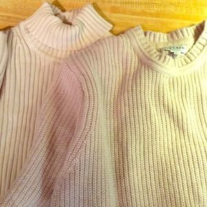 Two men's sweaters one gap one Ivy crew