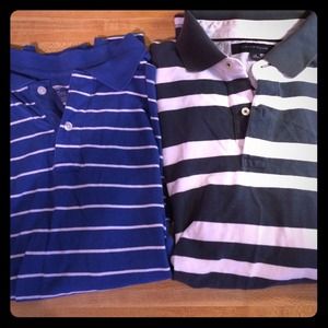 Two men's Polo's Tommy Hilfiger and gap