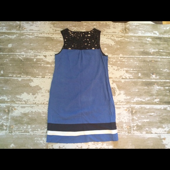 NWT Catharine Malandrino Blue Silk Dress