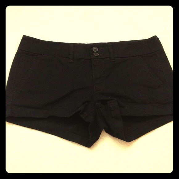 AEO Twill Black Shorts