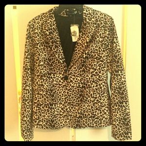 Leopard print blazer NEW WITH TAGS!
