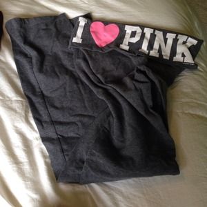 "I <3 Pink" yoga pants