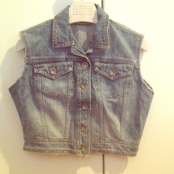 Sale! DKNY Jeans Cut-Off Denim Vest