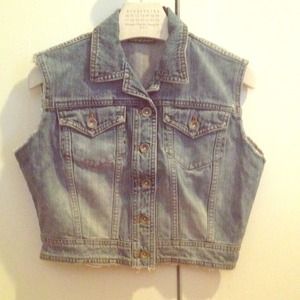 Sale! DKNY Jeans Cut-Off Denim Vest