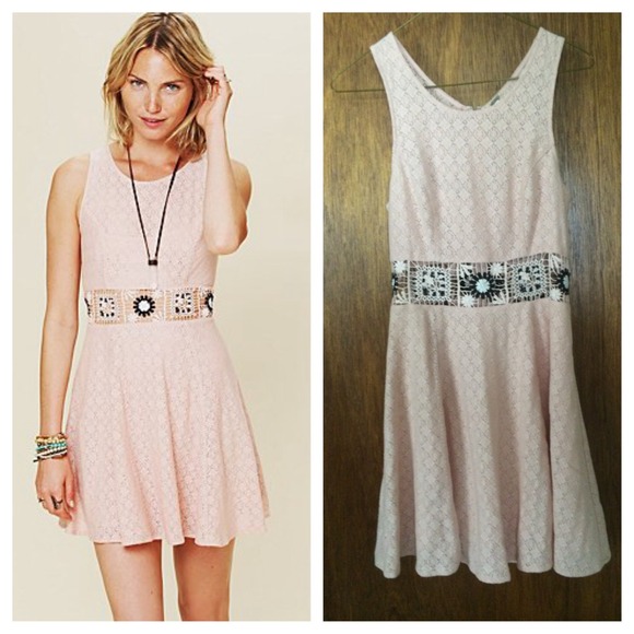 Free People Colorblock Daisy Dress