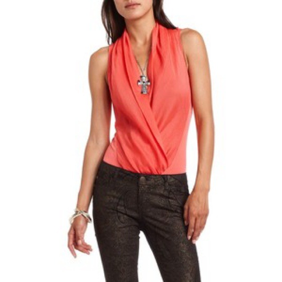 Coral bodysuit