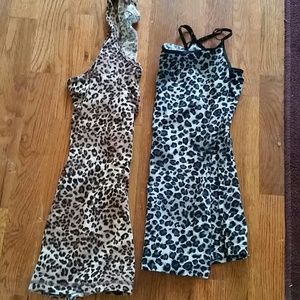 Leopard print tanks