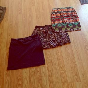 Bundle of tight skirts