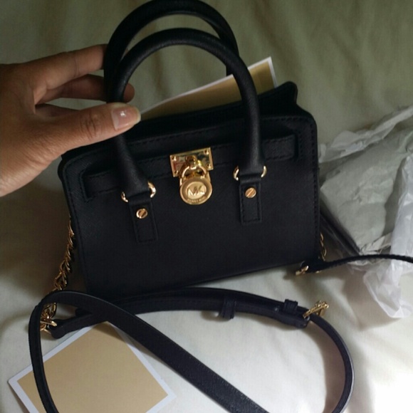 BNWT Authentic Michael Kors Hamilton Black Bag