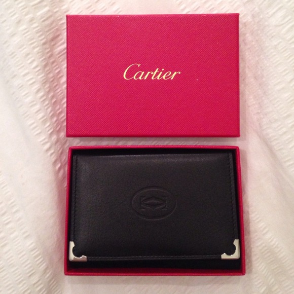 NWT Multi-Card Holder in Black/Burgundy Calfskin