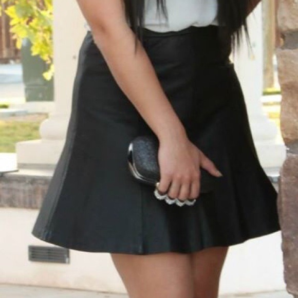 Banana Republic Leather high waisted