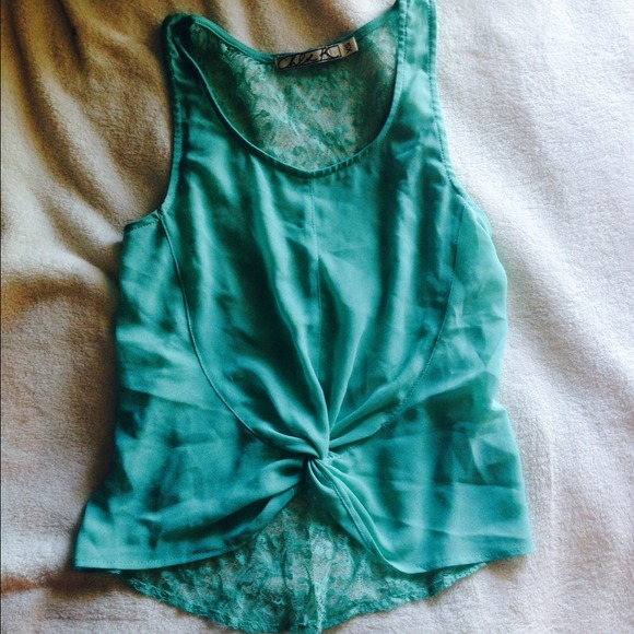 ADORABLE TEAL CHLOE K TANK TOP