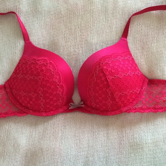 🚫TRADED🚫Aerie Pink Lace Brooke Push-up Bra