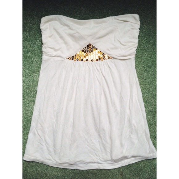 Express Sparkly Tube Top