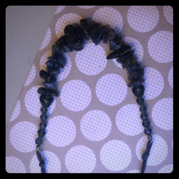 Blue stone necklace