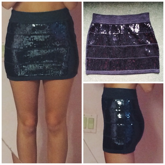 Sequin Mini Skirt