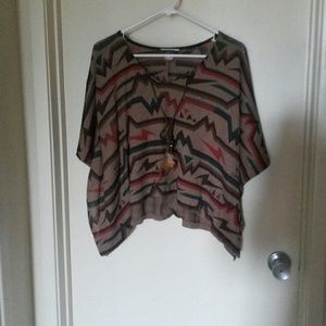 L Toska poncho style crop top