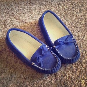 Blue Avon Moccasins