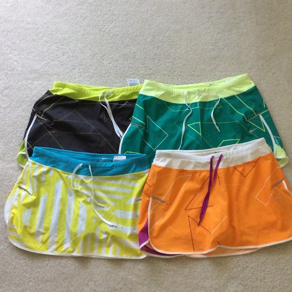 Four Nike Running Skirts-Like New!!