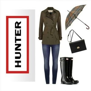🎉🎉HP🎉🎉Hunter Original Tall Rain Boots (Black)