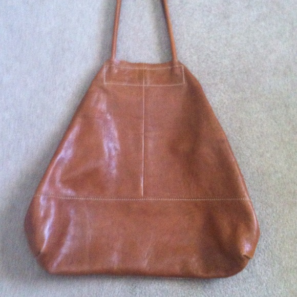 Banana Republic brown leather tote bag