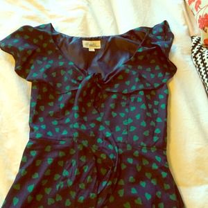 Sailor-inspired Blue and Green Dress