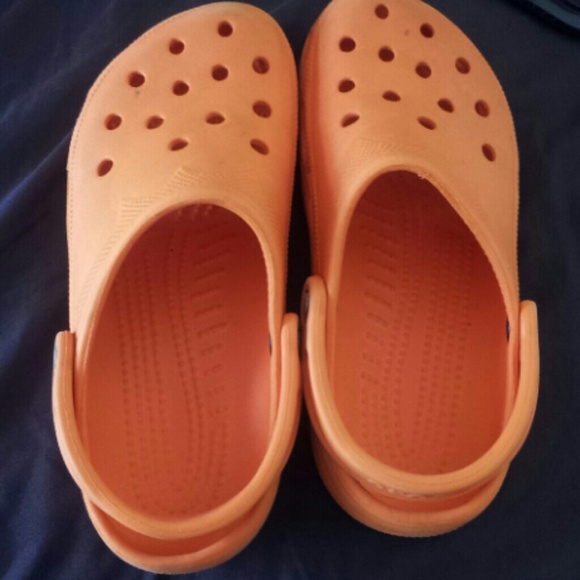 Orange Crocs