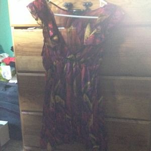 Feather Print Tank Top