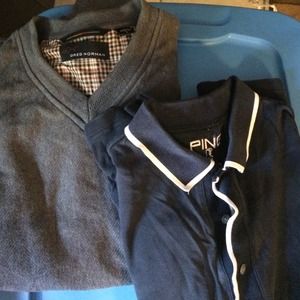 Greg Norman vest and ping polo men's