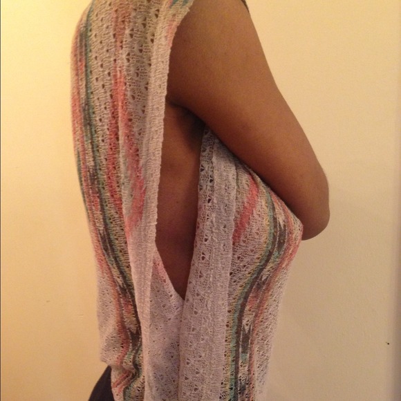 Papaya crop top with open sides! - Picture 2 of 2