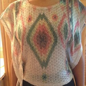 Papaya crop top with open sides!