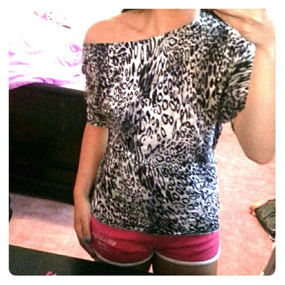 Asymmetrical Animal Print Tunic