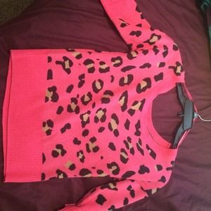 Forever21 cheetah print sweater